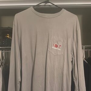 Vineyard Vines Gray Long Sleeve Tee Casual Comfort